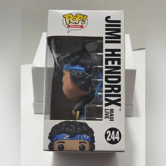 Jimi Hendrix Funko Pop Rocks #244 NIB. Maui Live! Box in good condition - Picture 5 of 6